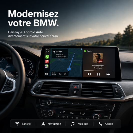 10.25" Wireless CarPlay Screen for BMW 1 2 3 4 Series | Apple CarPlay & Android Auto | NEXDRIVE