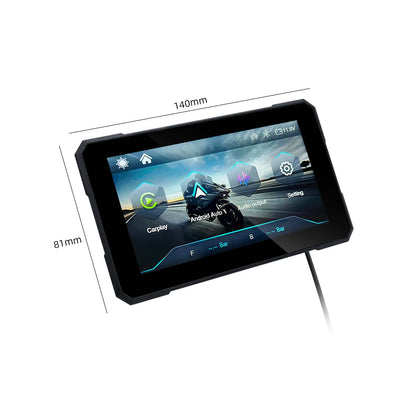 5" Motorcycle GPS Screen – Apple CarPlay & Android Auto | IPX7 Waterproof | Detachable Anti-Theft